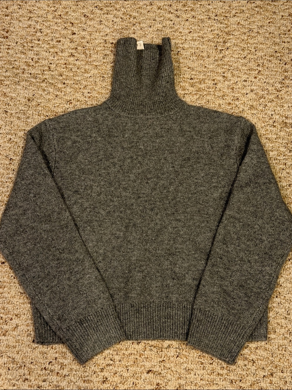 Zara Men's Dark Gray Turtleneck Sweater